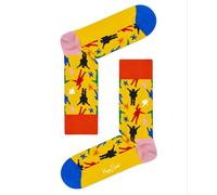 Happy Socks X The Beatles Donna Cotone Pettinato Helping Mani Calze 5.5-9.5 Nwt