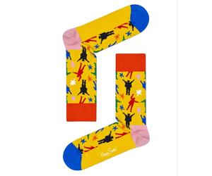 Happy Socks X The Beatles Uomo Cotone Pettinato Helping Mani Taglia Calze 8-12