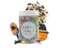 Happy Sprinkles Creepin' It Real 90 g | Mix con cioccolato per decorare | Ideale per torte di Halloween | Adatto per biscotti, gelati e torte, non tossico
