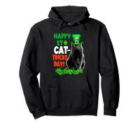 Happy St Catricks Day Cat St Patricks Day Lucky Charm Cats Felpa con Cappuccio