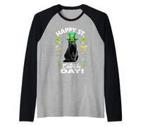 Happy St Catricks Day Cat St Patricks Day Lucky Charm Cats Maglia con Maniche Raglan