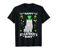 Happy St Catricks Day Cat St Patricks Day Lucky Charm Cats Maglietta