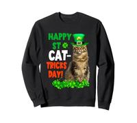 Happy St Catricks Day Maine Coon Cat St Patricks Day Cats Felpa