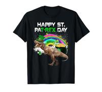 Happy St Pat T-Rex Day Funny Dinosaur St Patricks Day Maglietta