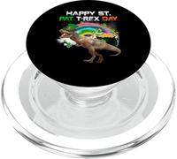 Happy St Pat T-rex Day Funny Dinosaur St Patricks Day PopSockets PopGrip per MagSafe