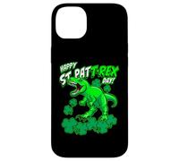 Happy St Pat Trex Day Dino St Patricks Day per bambini e ragazzi Custodia per iPhone 14 Plus