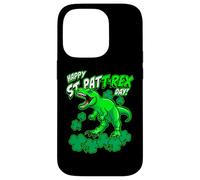Happy St Pat Trex Day Dino St Patricks Day per bambini e ragazzi Custodia per iPhone 14 Pro