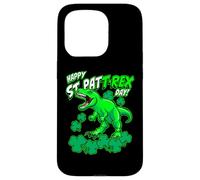 Happy St Pat Trex Day Dino St Patricks Day per bambini e ragazzi Custodia per iPhone 15 Pro