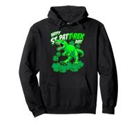 Happy St Pat Trex Day Dino St Patricks Day per Bambini e Ragazzi Felpa con Cappuccio