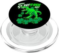 Happy St Pat Trex Day Dino St Patricks Day per bambini e ragazzi PopSockets PopGrip per MagSafe