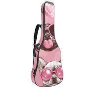 Happy St. Patrick's Day Clover Chequered Pattern Custodia imbottita per chitarra acustica custodia protettiva per basso elettrico chitarra classica, Multicolore 09, 42.9x16.9x4.7 in, Zaino casual