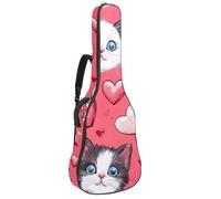 Happy St. Patrick's Day Clover Chequered Pattern Custodia imbottita per chitarra acustica custodia protettiva per basso elettrico chitarra classica, Multicolore 10., 42.9x16.9x4.7 in, Zaino casual