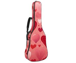 Happy St. Patrick's Day Clover Chequered Pattern Custodia imbottita per chitarra acustica custodia protettiva per basso elettrico chitarra classica, Multicolore 07, 42.9x16.9x4.7 in, Zaino casual