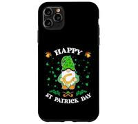 Happy St Patrick's Day Funny Cute Gnome Holding ferro di cavallo Custodia per iPhone 11 Pro Max