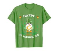 Happy St Patricks Day Funny Cute GNOME Holding Ferro di Cavallo Maglietta