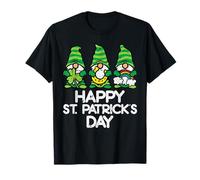 Happy St Patricks Day Gnomes Saint Paddys Pattys Donne Bambini Maglietta