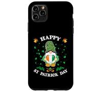 Happy St. Patrick's Day Simpatico gnomo con bandiera irlandese cuore Custodia per iPhone 11 Pro Max