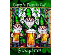 Happy St. Patrick's Day! Slainte! 3 Beers Irish Themed Novelty Notebook: 4.5" X 6" 80 Pages College Ruled Paperback