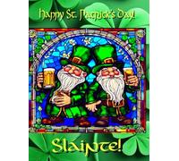 Happy St. Patrick's Day! Slainte! Irish Themed Novelty Notebook: 4.5" X 6" 80 Pages College Ruled Paperback