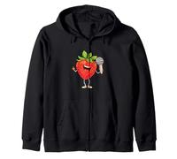Happy Strawberry - Costume da karaoke, per ragazzi e ragazze Felpa con Cappuccio
