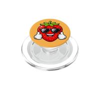 Happy Strawberry Pollice Up Summer Cool Vibes PopSockets PopGrip per MagSafe