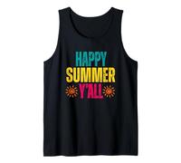 Happy Summer Y'all Sunshine Vibes Testo Canotta