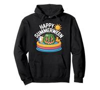 Happy Summerween Anguria Nuoto Halloween Estate Felpa con Cappuccio