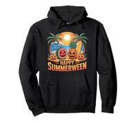 Happy Summerween Anguria Tropicale Halloween Estate Felpa con Cappuccio