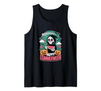 Happy Summerween Scheletro Jack-o-Lantern Summer Anguria Canotta