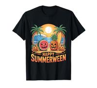 Happy Summerween Zucca Ananas Anguria Tropicale Maglietta