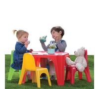 Mandelli 4 Amici Tavolo PIC nic, Rosso, 56x56x40 cm