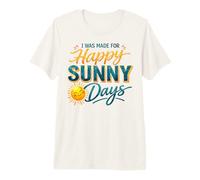 Happy Sunny Days Sorridente Sole Estate Amante Maglietta Premium