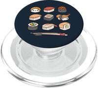 Happy Sushi Anime Kawaii Set Japanese Food Lover Otaku Manga PopSockets PopGrip per MagSafe