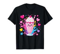 Happy Sweet Milkshake Cute Kawaii Cuori Maglietta