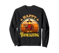 Happy Thanksgiving 2025 Camicia per Ragazzi Ragazze Bambini Turchia Day Felpa