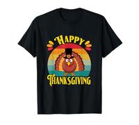 Happy Thanksgiving 2025 Camicia per Ragazzi Ragazze Bambini Turchia Day Maglietta