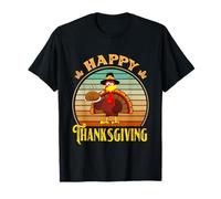 Happy Thanksgiving 2025 Camicia per Uomo Donna Happy Turkey Day Maglietta