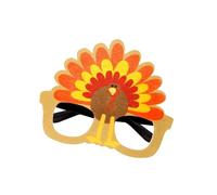 Happy Thanksgiving Day Bicchieri divertente tacchino Harvest Party Decorazione Fotografica Accessori di scena per Family Geting Turkey Ringraziing Day Party Supplies per la scuola di casa