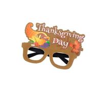 Happy Thanksgiving Day Bicchieri divertente tacchino Harvest Party Decorazione Fotografica Accessori di scena per Family Geting Turkey Ringraziing Day Party Supplies per la scuola di casa