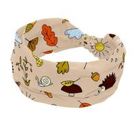 Happy Thanksgiving - Fasce larghe per capelli da donna, elastiche, antiscivolo, turbante, per allenamento, yoga, sport, corsa
