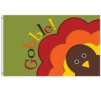 Happy Thanksgiving Gobble Hiding chicken Colorful Feathers Autumn Harvest Bandiera Di All'Aperto 90X150Cm Colorato Banner Tutte Le Stagioni Bandiera Di Benvenuto Per Patio Sport Decorazione