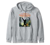 Happy Thanksgiving Sasquatch nella Foresta con Cesto di Raccolta Felpa con Cappuccio