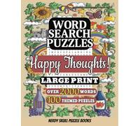 HAPPY THOUGHTS! Word Search Puzzle Book: 8.5 x11 inches | LARGE PRINT