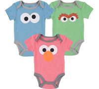 Happy Threads Sesame Street Body Neonato Tre Pezzi - Body Neonato