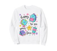 Happy To See Your Face School Welcome Crayon Felpa