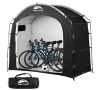 Happy Travel Tenda per capanno per biciclette, impermeabile, portatile, con il 30% di spazio superiore per 2/3/4/5 biciclette, clip di facile installazione, riparo per moto, attrezzi da giardino,
