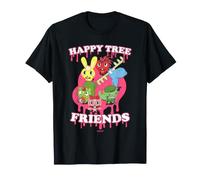 Happy Tree Friends Dripping Logo with Characters Cartoon Maglietta