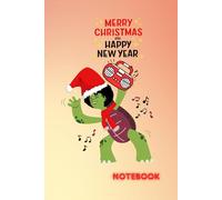 Happy Turtle Christmas Notebook for Kids and Teenagers: Funny Journal for Young Writers, 120 lined pages, 6" x 9" inch size