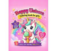 Happy Unicorn: Colouring Book for Kids
