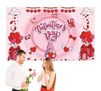 Happy Valentine's Day Backdrop, Romantic Photo Prop, Reusable Valentine's Backdrop, Waterproof Valentine's Backdrop, Valentine's Day Banner, Notebook Valentine's Wall Decor, Valentine's Photo